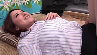 daisuke grabs my big tits in air sex then fucks me hard