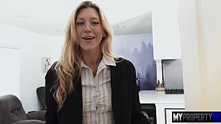 BLONDE REALTOR BOOSTS SALES WITH HARDCORE FUCKING ACTION!