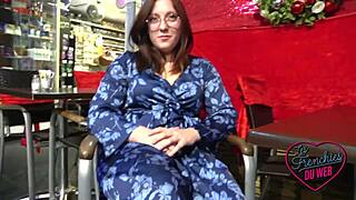 Chubby French Brunette Lily Demands Harder Group Casting Sex