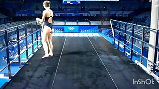Perfect Ass Gymnasts in High Heels Show Off Bent Over Bodies