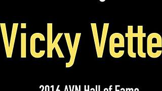 damn hot secretary vicky vette's big clit pussy lips get fingered for boss at work