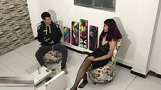 i give my horny stepbrother an erotic lapdance then he pounds me hard till i squirt everywhere