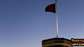 Bound babe's big ass dominated hard in threesome facial finish