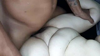 Mature slurps cock and balls in sloppy blowjob