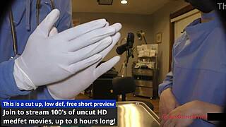 Which gloves fit best on Jewel's tanned nurse tits backstage?!