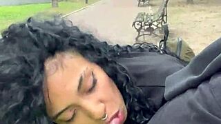 🍆 taking cum in buenos aires public park daytime with ebony teen prostitute 😈