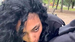 🍆 taking cum in buenos aires public park daytime with ebony teen prostitute 😈
