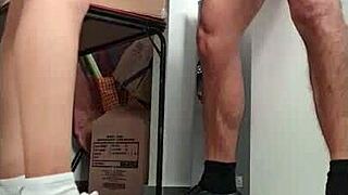 Argentina's nataly the ninfomana gets fucked hard in the kitchen.