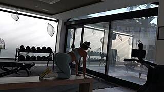 Fit Teen Fucks Trainer Post-Gym