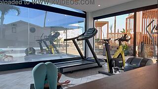 Fit Teen Fucks Trainer Post-Gym