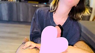 hey nerdy girl your deepthroat and ball licking gags me during this sloppy mouth fuck