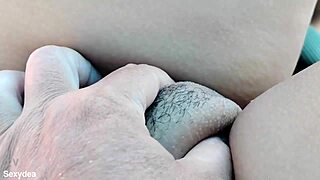 sexydea seduces with beach blowjob on monster cock under the sun