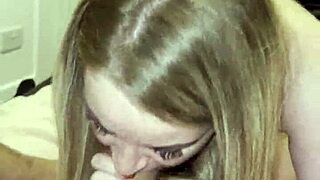 stepmom blows stepson then rides his cock hard in the bedroom