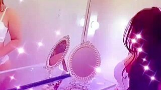 whoa look at this queen bee brunette with tanned skin beautiful soft hair filming creampie vids in sexy lingerie!