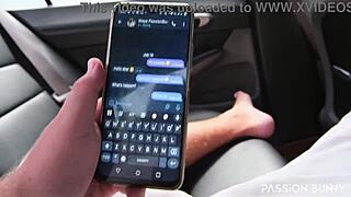 helping my wife's hot friend with a massive cumshot deepthroat in the car