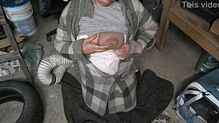 pervy dude in basement gets french teen beurette to swallow his cum after hot blowjob—wanna watch?!