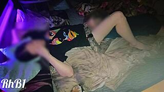 we're FUCKING on this squeaky glowing hotel bed she moans loud licking my juicy pussy to orgasm