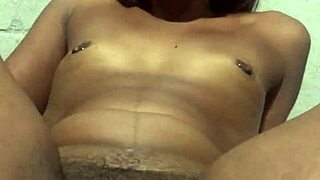 Nerdy big tits girl with huge pussy gets POV banged until she squirts hard