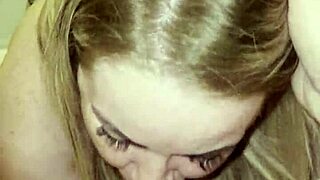 stepmom blows stepson then rides his cock hard in the bedroom