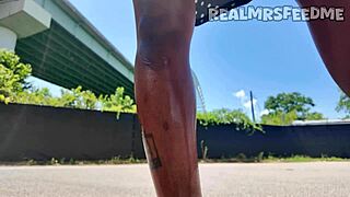 yo this ebony chick deepthroats big black cock sloppy outdoors like a real memphis dick eater