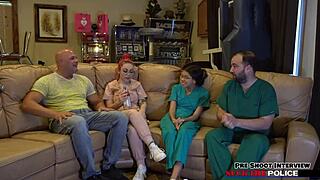 dirty doctor busted by lenna lux deepthroat choking facefuck now?