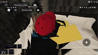 puffles sucks cock and gets pussy fucked hard by experienced guy with handjob and big ass bouncing