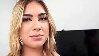 whoa gabily castro 20y brazilian blonde takes 2 bbc in ass first time dap dp anal 😍 ass shaking