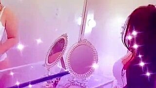 whoa look at this queen bee brunette with tanned skin beautiful soft hair filming creampie vids in sexy lingerie!