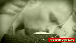 busty latina brunette babe in heels lingerie masturbates big tits doggystyle pose