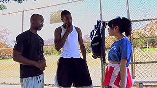 May Lee Craves Two Massive Black Cocks Stretching Her Tight Holes