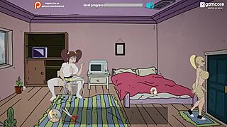 bbw futanari milf gets ass fucked on campus in fuckerman game parody