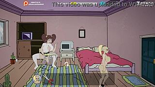 bbw futanari milf gets ass fucked on campus in fuckerman game parody