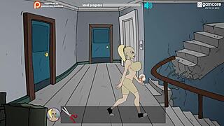 bbw futanari milf gets ass fucked on campus in fuckerman game parody