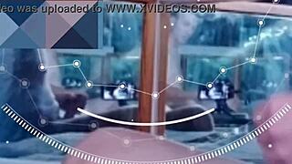 wanna see this flexible babe self-suck during her intense vr workout?