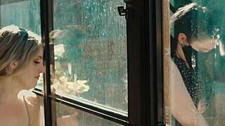 its astrid love and hot blonde milf licking pussy outdoors kissing tits muff diving girlfriend friend sensual