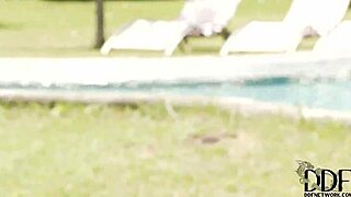 omg these hot british girls jumping in see-through leggings showing off their big tits...