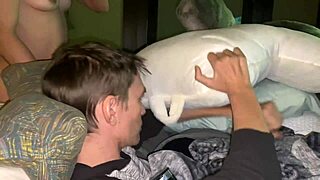 Nurse chick shoves purple toy in pussy?? Grabs nipples, squirms drunk on monster drinks, lights cig while groping!