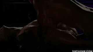 raw sensual oiled milf massage turns into rough pussy lip licking session