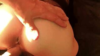 wife slips into stockings for her first porn filming try