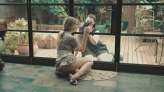 its astrid love and hot blonde milf licking pussy outdoors kissing tits muff diving girlfriend friend sensual