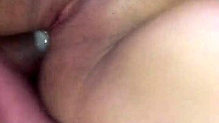 damn latina's fat ass takes hardcore anal pounding till cum fills it up