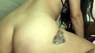 Hey, watch me shave pussy and toy asshole together