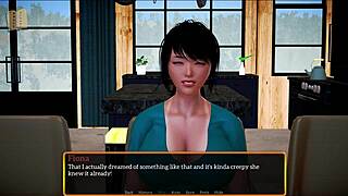 Brunette With Massive Tits Plays Naughty Game Teasing Her Huge Boobs In Family Fun Scene 523