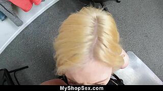 Teen shoplifter 18+, why cry when the cop bends you over for pussy punishment after catching you stealing?