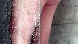 Wife caught masturbating with shower head to orgasm again?