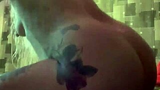 Blonde Tattoo Temptress Teases Hidden Desires