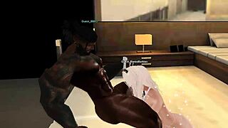 bimbo snowbunny with big ass big tits takes monster bbc pounding deepthroat creampie in imvu