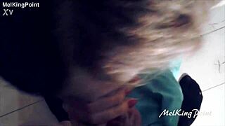 Milf in Latex Gloves Sucking Cock Tease