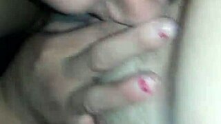 cum swallowing chick gulps down every drop from hot load