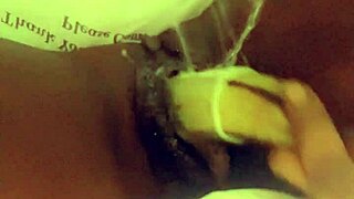 woman stuffs veggies deep into ass and pussy for wild fucking